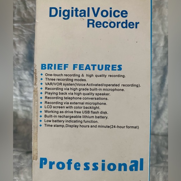 Digital Voice Recorder One Touch Recording - Picture 13 of 15